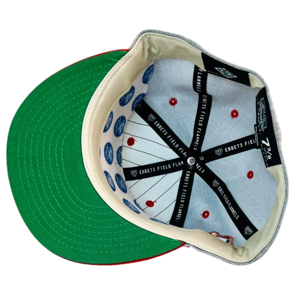 Negro League Fitted Hat 7 3/8 Kansas City Monarchs Ebbets Field Flannel Baseball - Picture 8 of 11